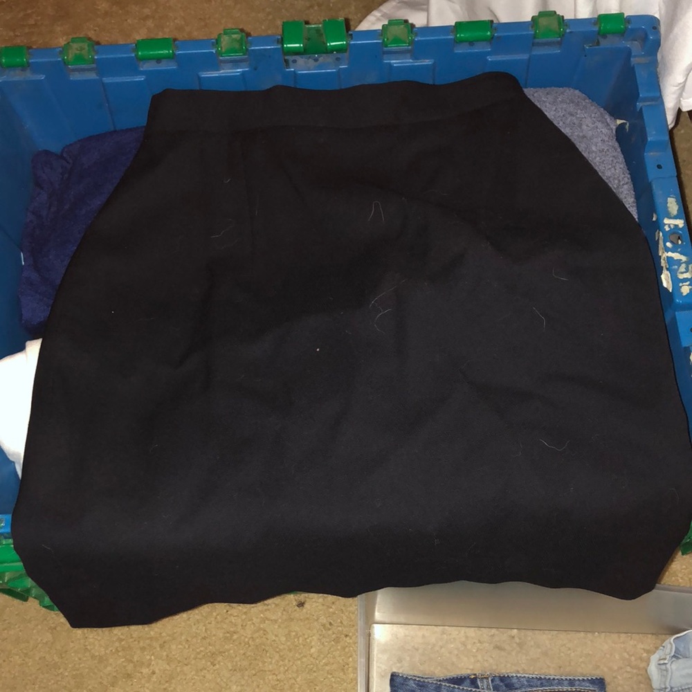 Small Black Zip Skirt